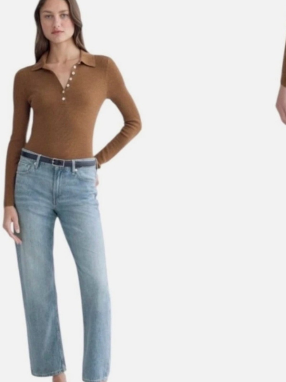 Everlane Boyfriend Jeans High Rise 100% Cotton Blue Size 28